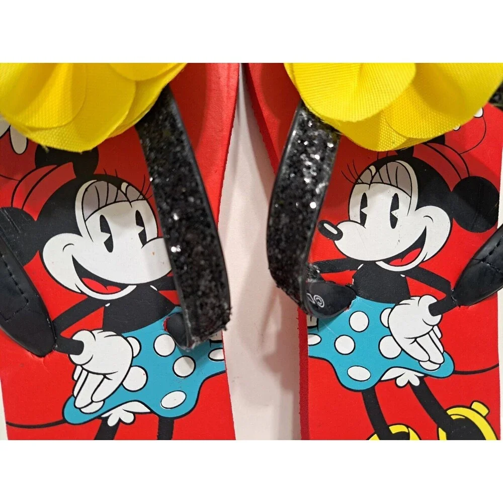 Disney Kids Size 2/3 Minnie Mouse Daisy Duck Flip Flops Sandals Hawaiian Flower